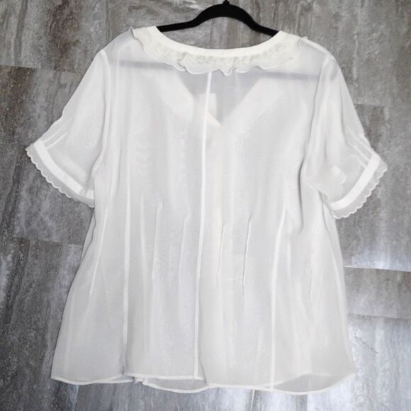 Women's Lane Bryant Button Front Baby Doll Top Size 14/16 NWT - Picture 6 of 7
